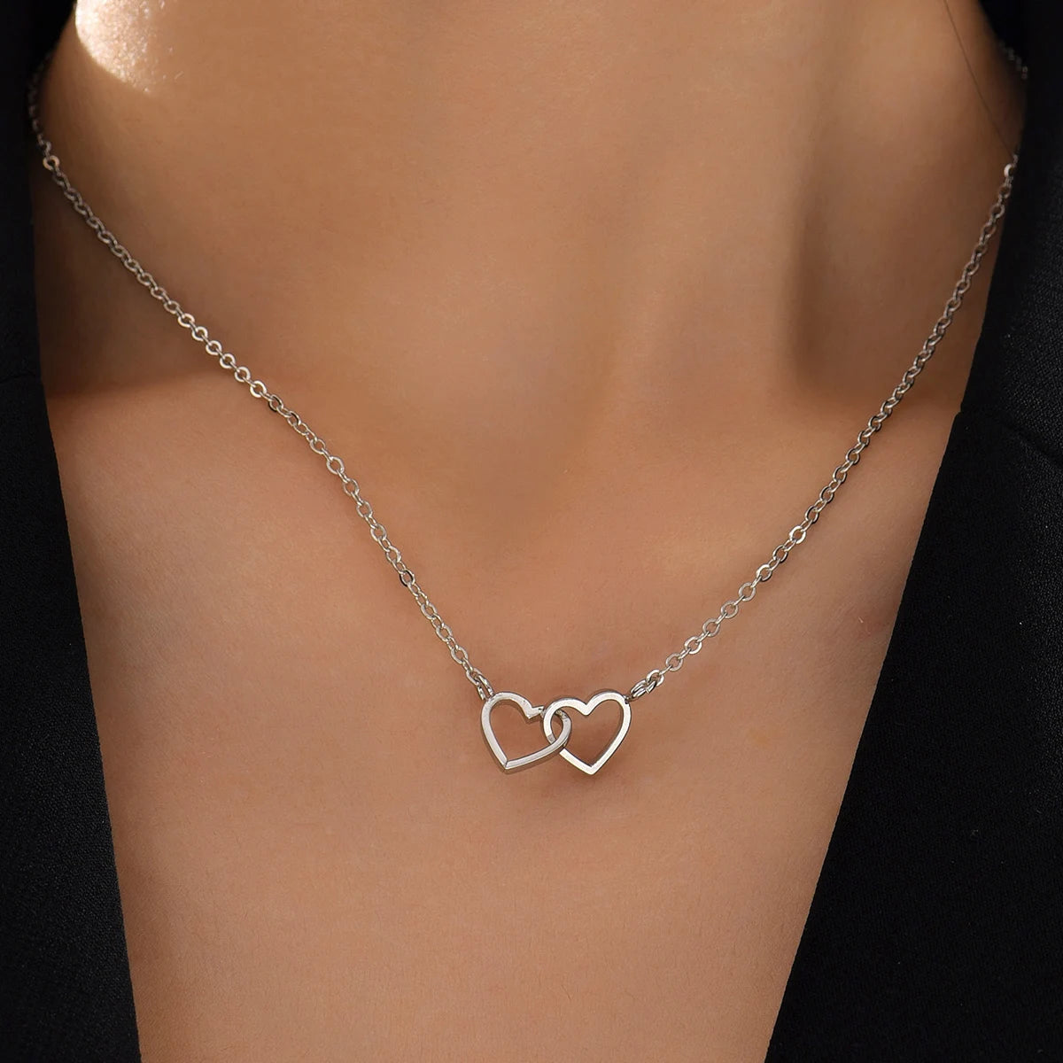 Eternal Love Interlocking Heart Necklace 2.3