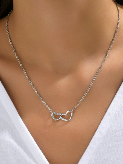 Eternal Love Interlocking Heart Necklace 2.3